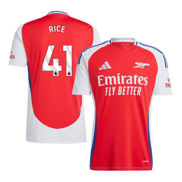 Arsenal RICE #41 Home Jersey 2024/25 - Football Shirt | SmartJerseys | Official Quality
