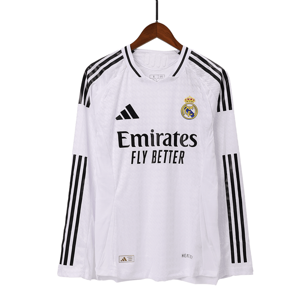 Authentic Real Madrid Long Sleeve Home Jersey 2024/25