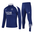 Kid's PSG Zipper Sweatshirt Kit(Top+Pants) 25/26 Navy - Football Shirt | SmartJerseys | Official Quality