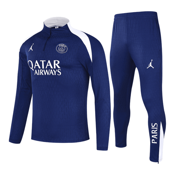 Kid's PSG Zipper Sweatshirt Kit(Top+Pants) 25/26 Navy - Football Shirt | SmartJerseys | Official Quality