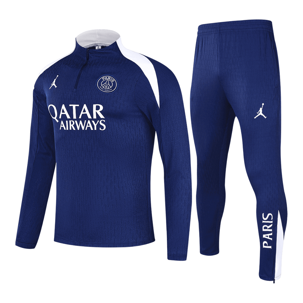 25/26 Kid's PSG Zipper Sweatshirt Kit(Top+Pants)  Navy - Football Shirt | SmartJerseys | Official Quality