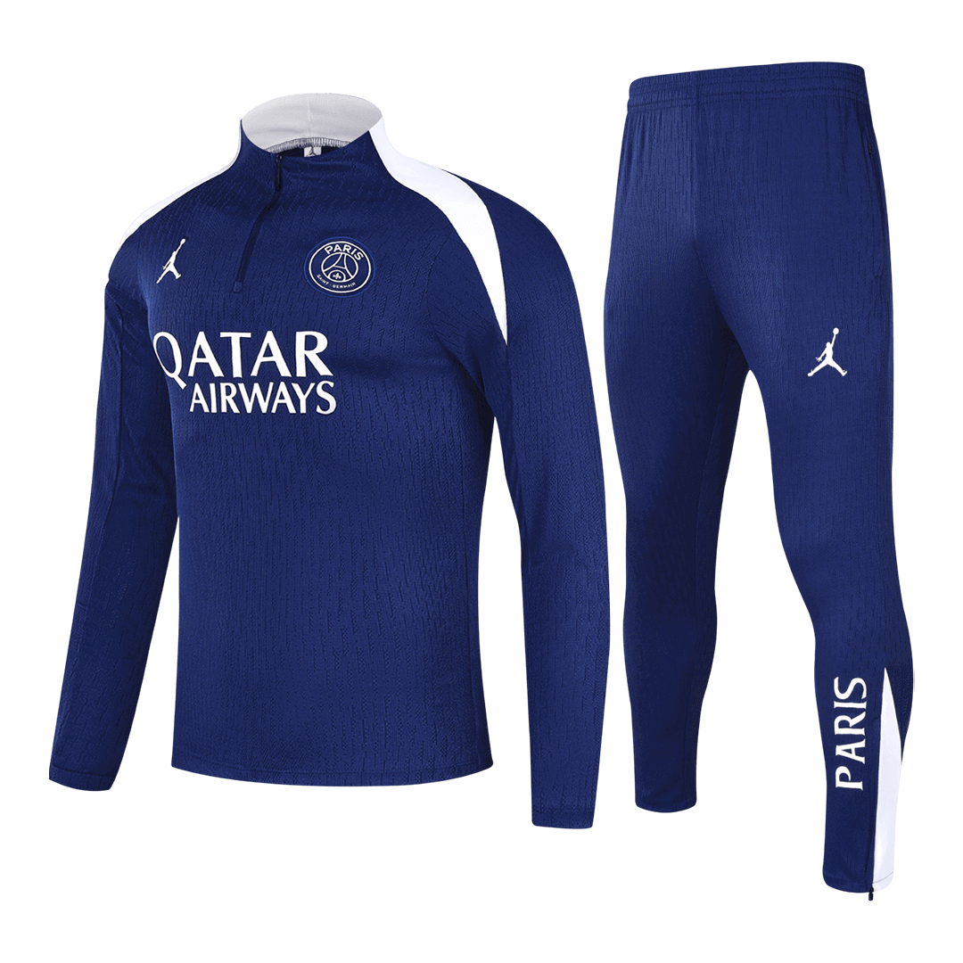 25/26 Kid's PSG Zipper Sweatshirt Kit(Top+Pants)  Navy - Football Shirt | SmartJerseys | Official Quality