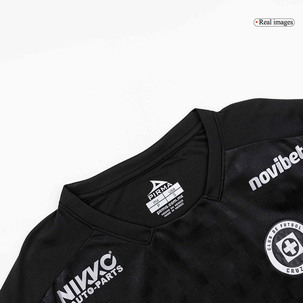 Camiseta de fútbol de tercera edición de Cruz Azul 25/26, versión de jugador, color negro