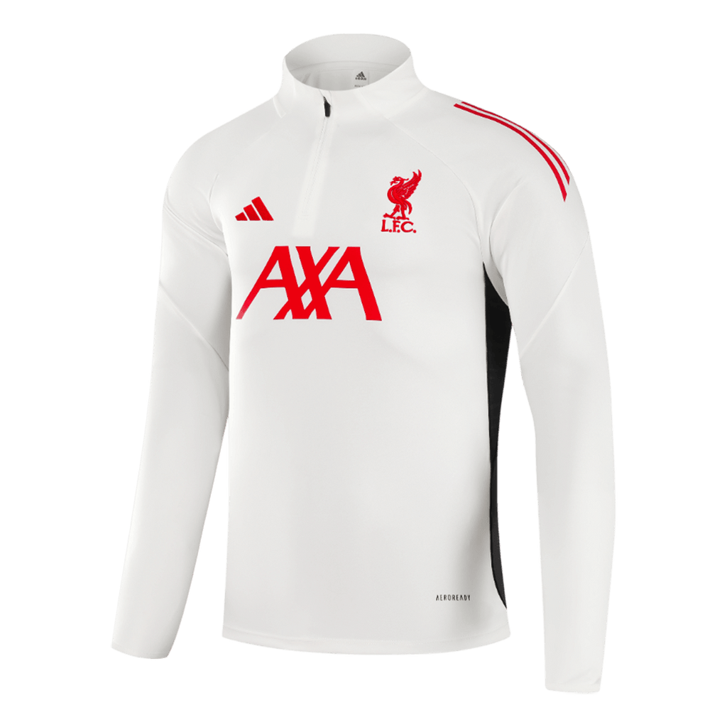 Kid's Liverpool Zipper Sweatshirt Kit(Top+Pants) 25/26 White
