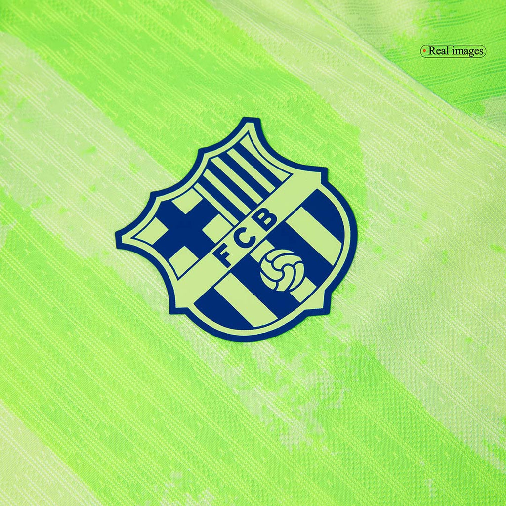 Camiseta de fútbol de visitante del Barcelona 2024/25 (logotipo de Spotify sin texto)