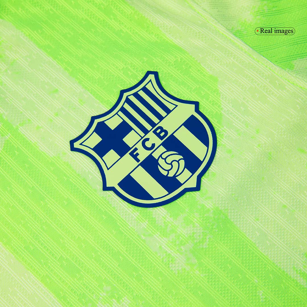 Camiseta de fútbol de visitante del Barcelona 2024/25 (logotipo de Spotify sin texto)