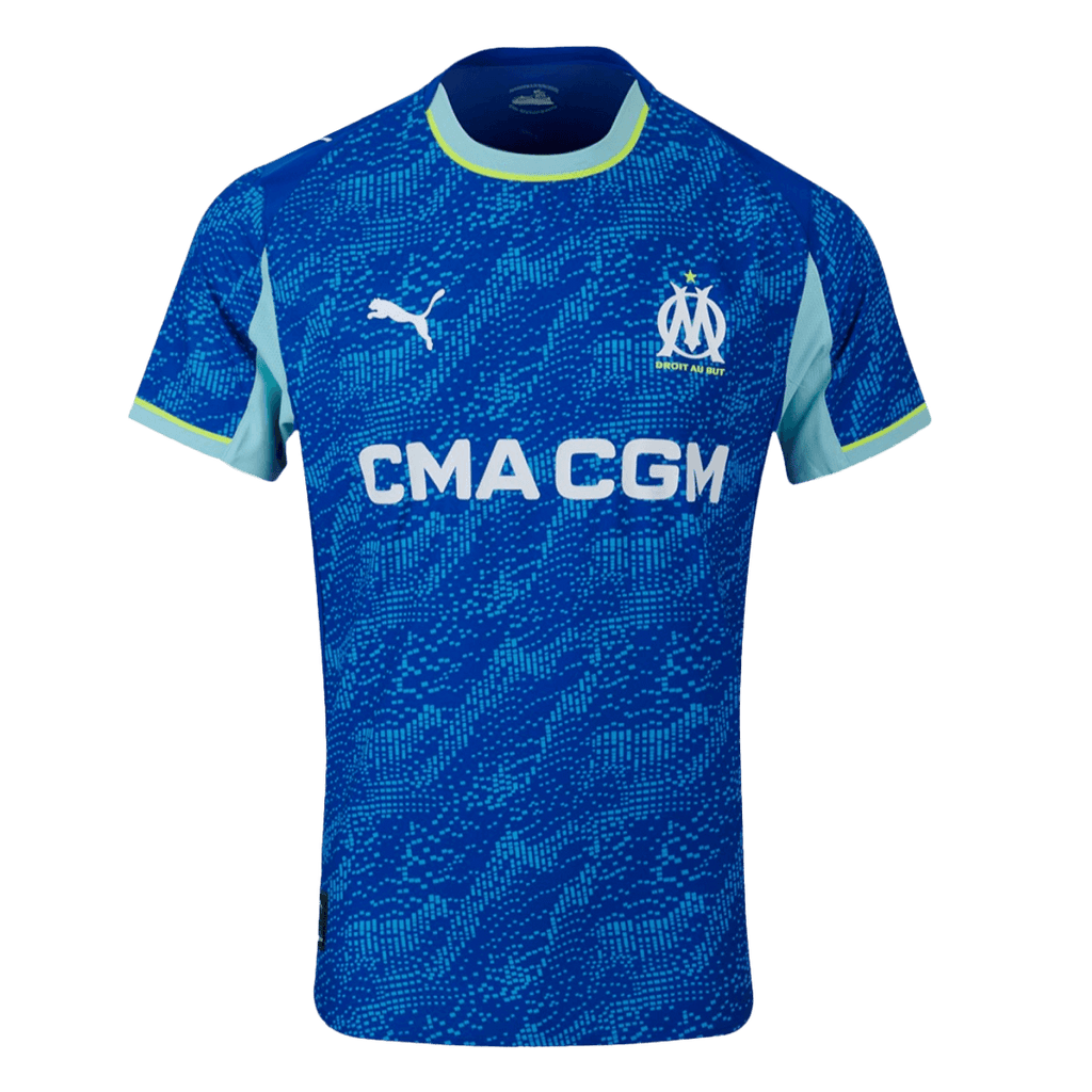 Authentic Marseille Third Away Soccer Jersey 25/26 Blue - Football Shirt | SmartJerseys | Official Quality