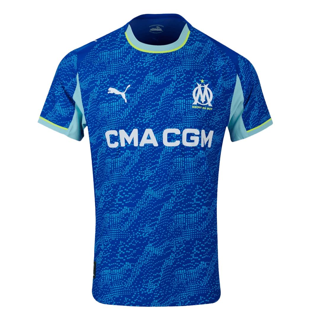 Authentic Marseille Third Away Soccer Jersey 25/26 Blue - Football Shirt | SmartJerseys | Official Quality