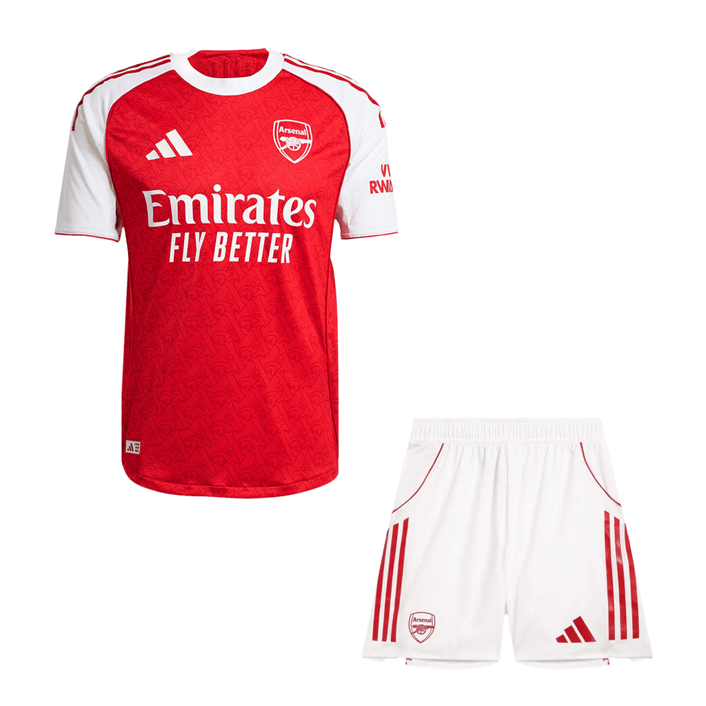 Authentic Arsenal Home Soccer Jersey Kit(Jersey+Shorts) 2025/26 Red - Football Shirt | SmartJerseys | Official Quality