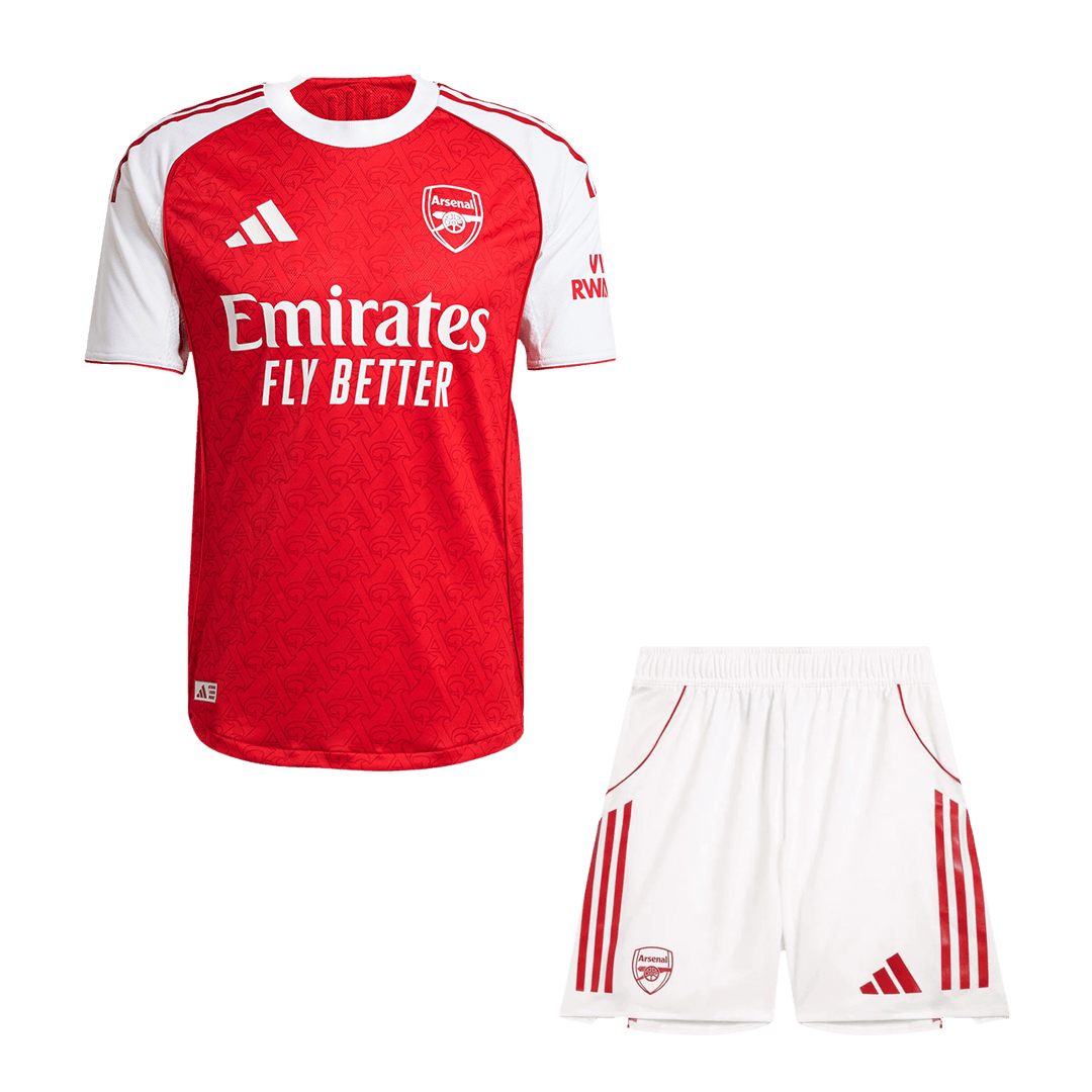 Authentic Arsenal Home Soccer Jersey Kit(Jersey+Shorts) 2025/26 Red - Football Shirt | SmartJerseys | Official Quality