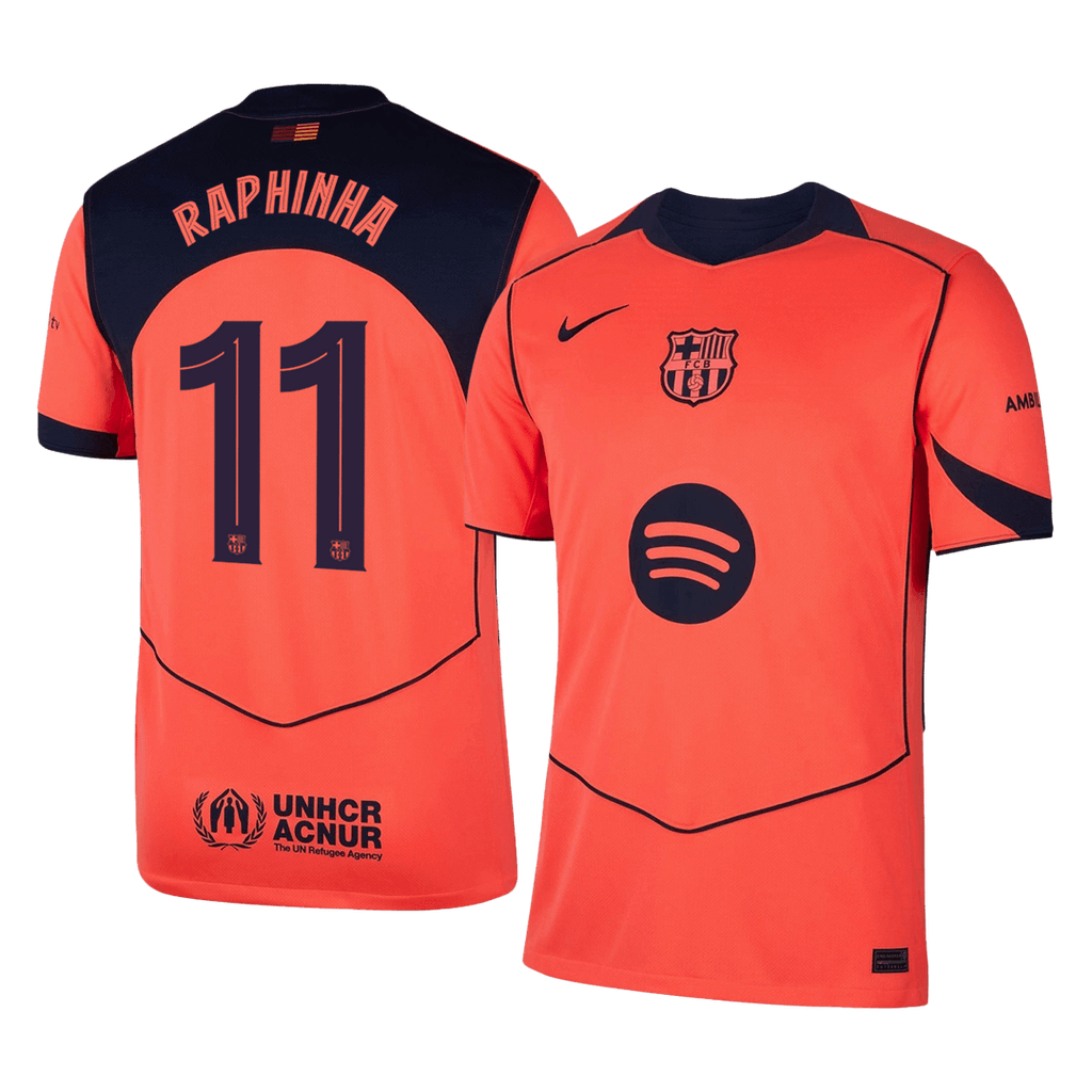 Barcelona RAPHINHA #11 Third Away Soccer Jersey 2025/26 - UCL Edition - Football Shirt | SmartJerseys | Official Quality
