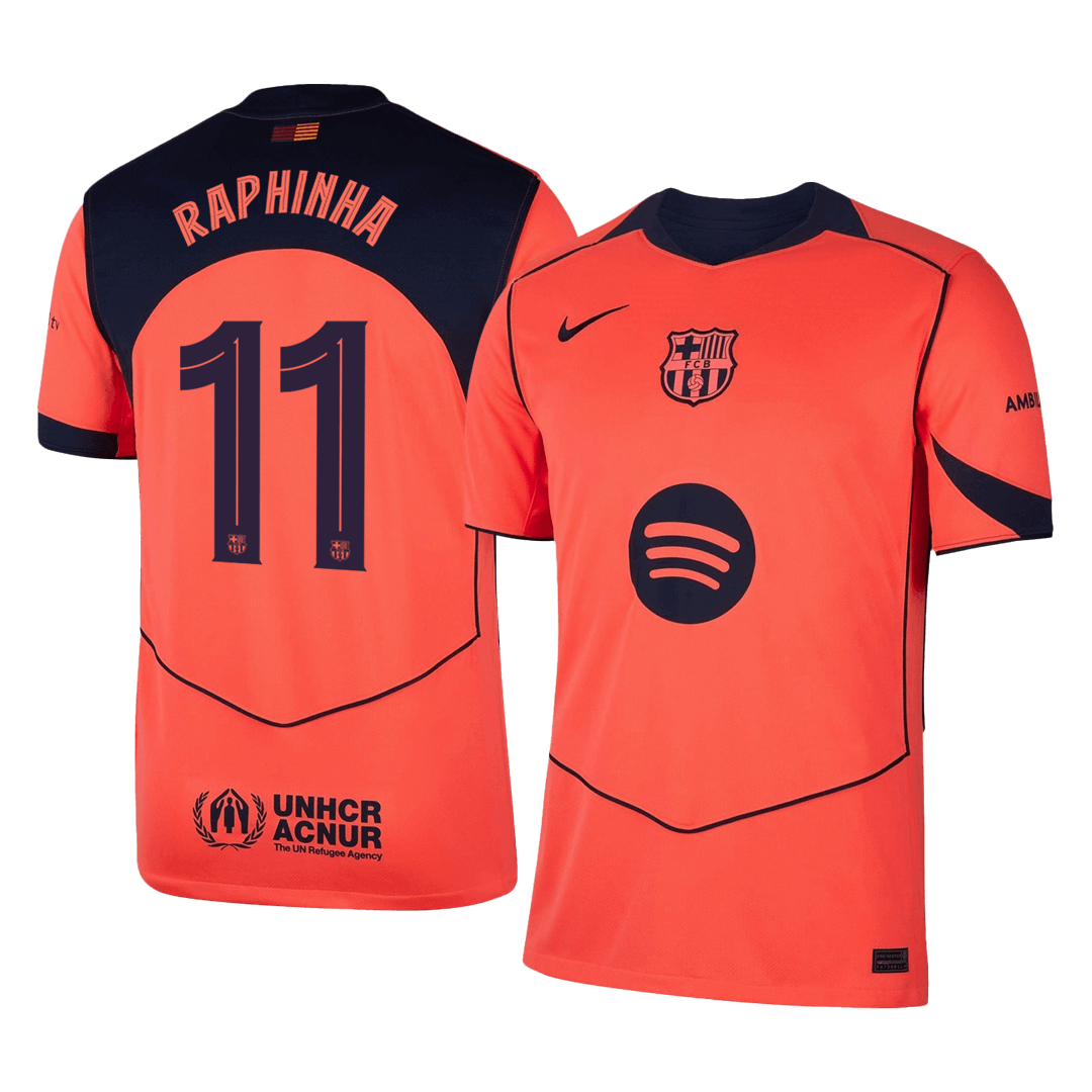 Barcelona RAPHINHA #11 Third Away Soccer Jersey 2025/26 - UCL Edition - Football Shirt | SmartJerseys | Official Quality