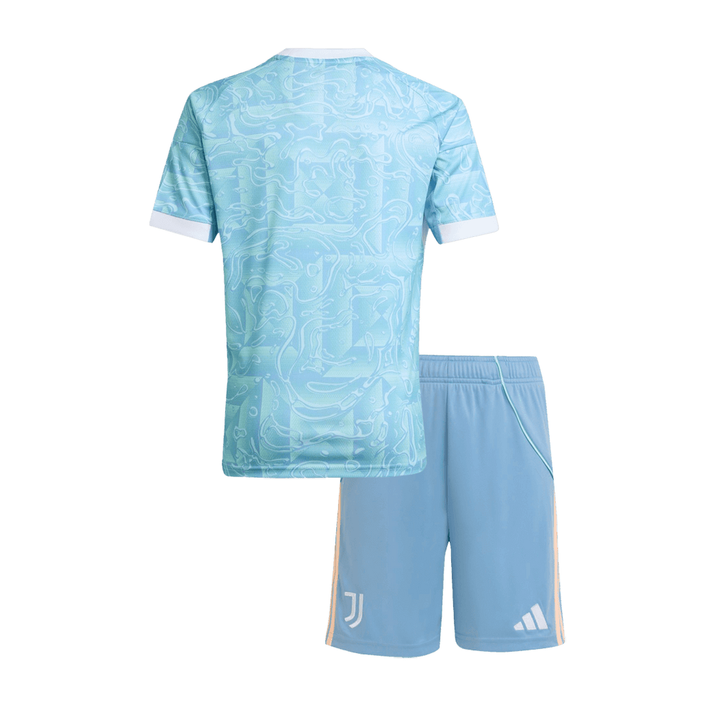 Kid's Juventus Away Soccer Jersey Kit 25/26 Blue