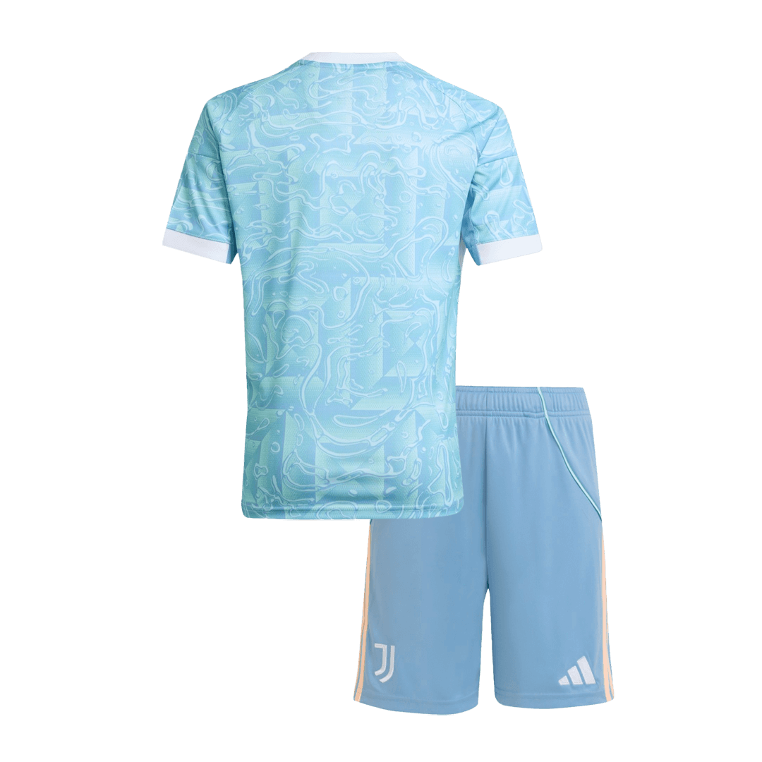 Kid's Juventus Away Soccer Jersey Kit 25/26 Blue