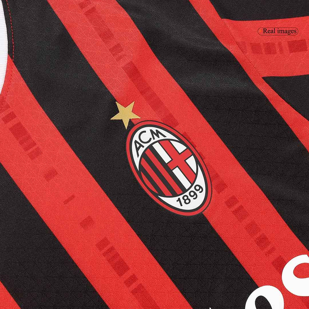 AC Milan GIMENEZ #7 Home Soccer Jersey Authentic 2024/25