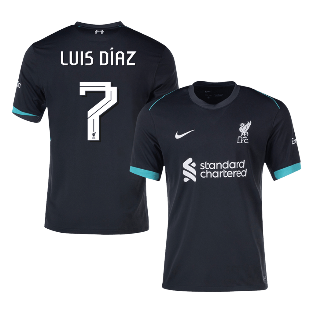 Liverpool LUIS DÍAZ #7 Away Jersey 2024/25 - UCL Edition - Football Shirt | SmartJerseys | Official Quality