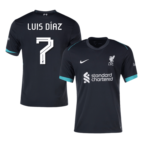 Liverpool LUIS DÍAZ #7 Away Jersey 2024/25 - UCL Edition - Football Shirt | SmartJerseys | Official Quality