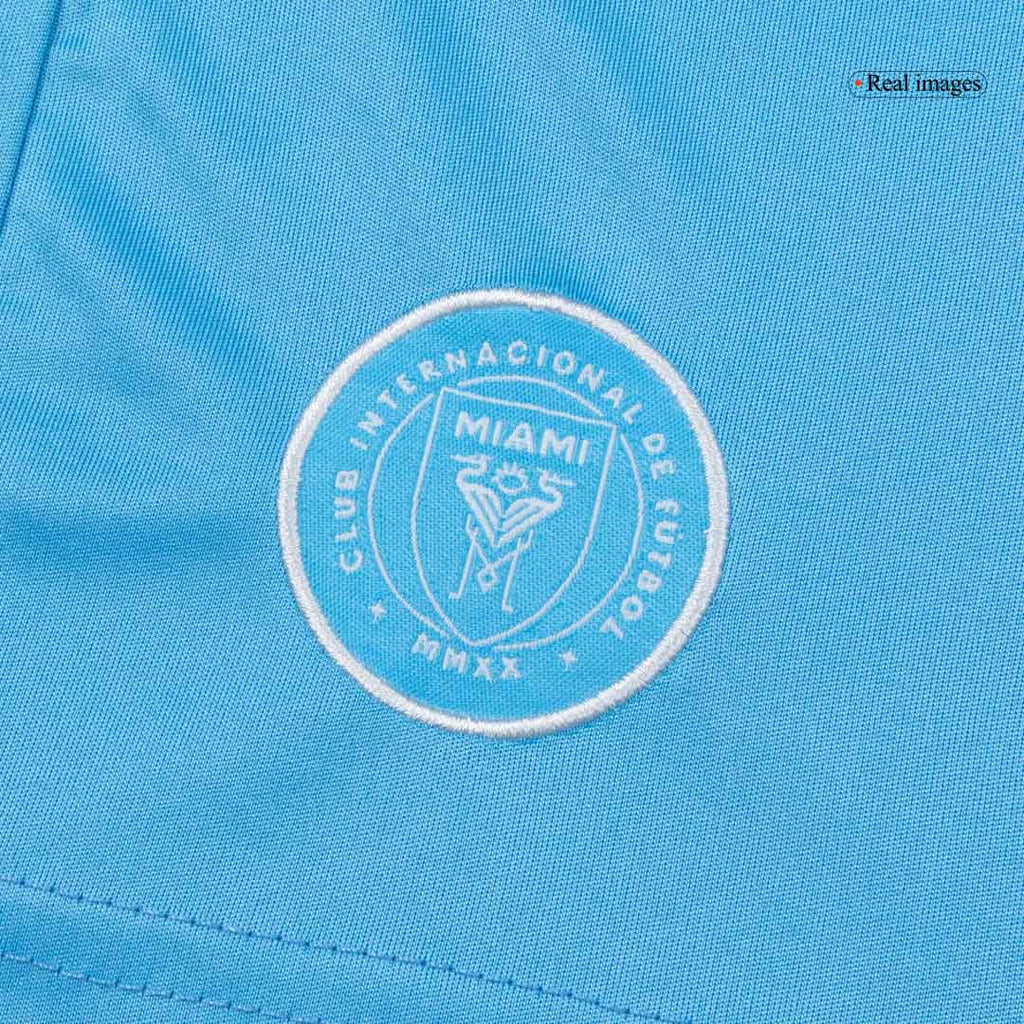 Kid's Inter Miami Third away Soccer Jersey Kit(Jersey+Shorts) 2025 Blue