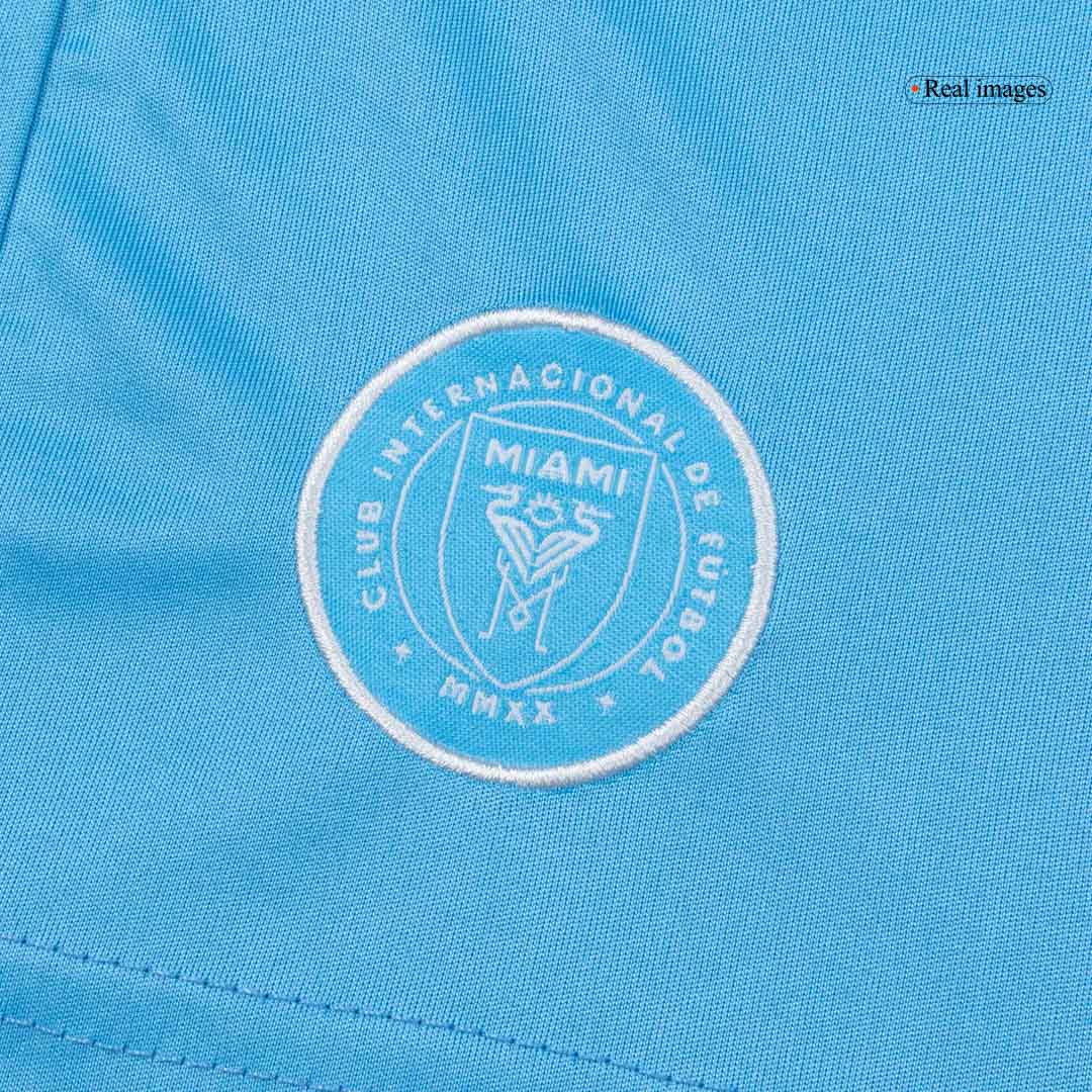 Kid's Inter Miami Third away Soccer Jersey Kit(Jersey+Shorts) 2025 Blue