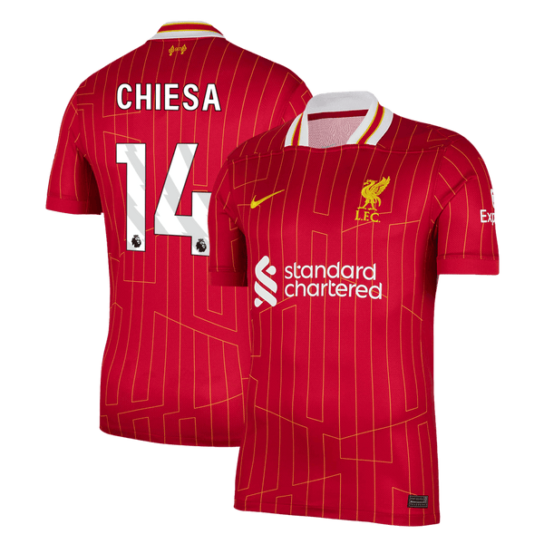 Liverpool CHIESA #14 Home Soccer Jersey 2024/25 - Football Shirt | SmartJerseys | Official Quality