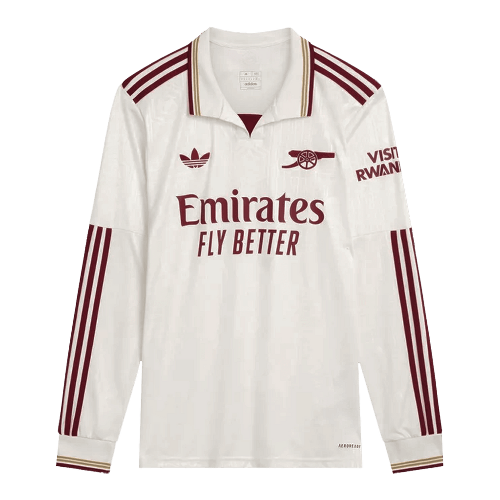 Arsenal Long Sleeve Third Away Soccer Jersey 2025/26 - Football Shirt | SmartJerseys | Official Quality
