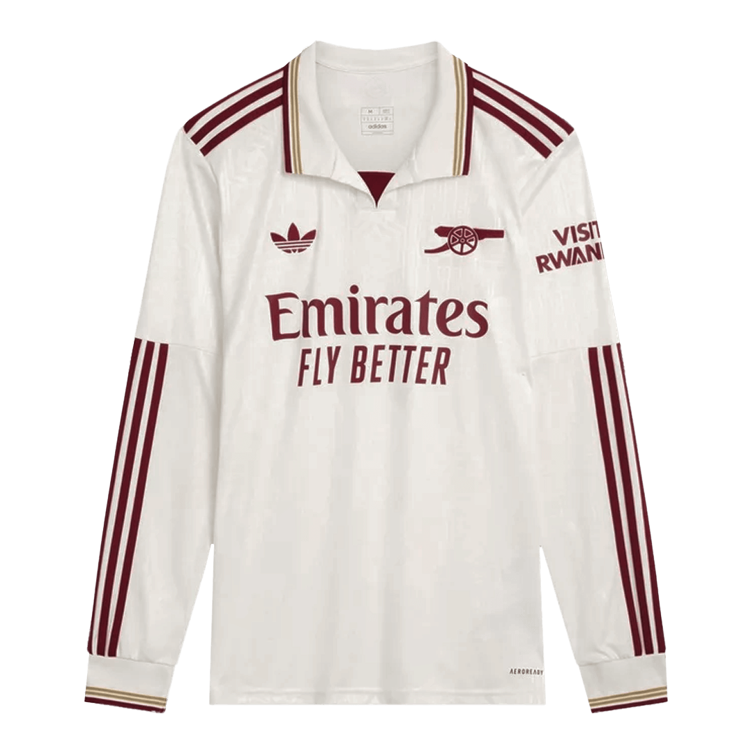 Arsenal Long Sleeve Third Away Soccer Jersey 2025/26 - Football Shirt | SmartJerseys | Official Quality