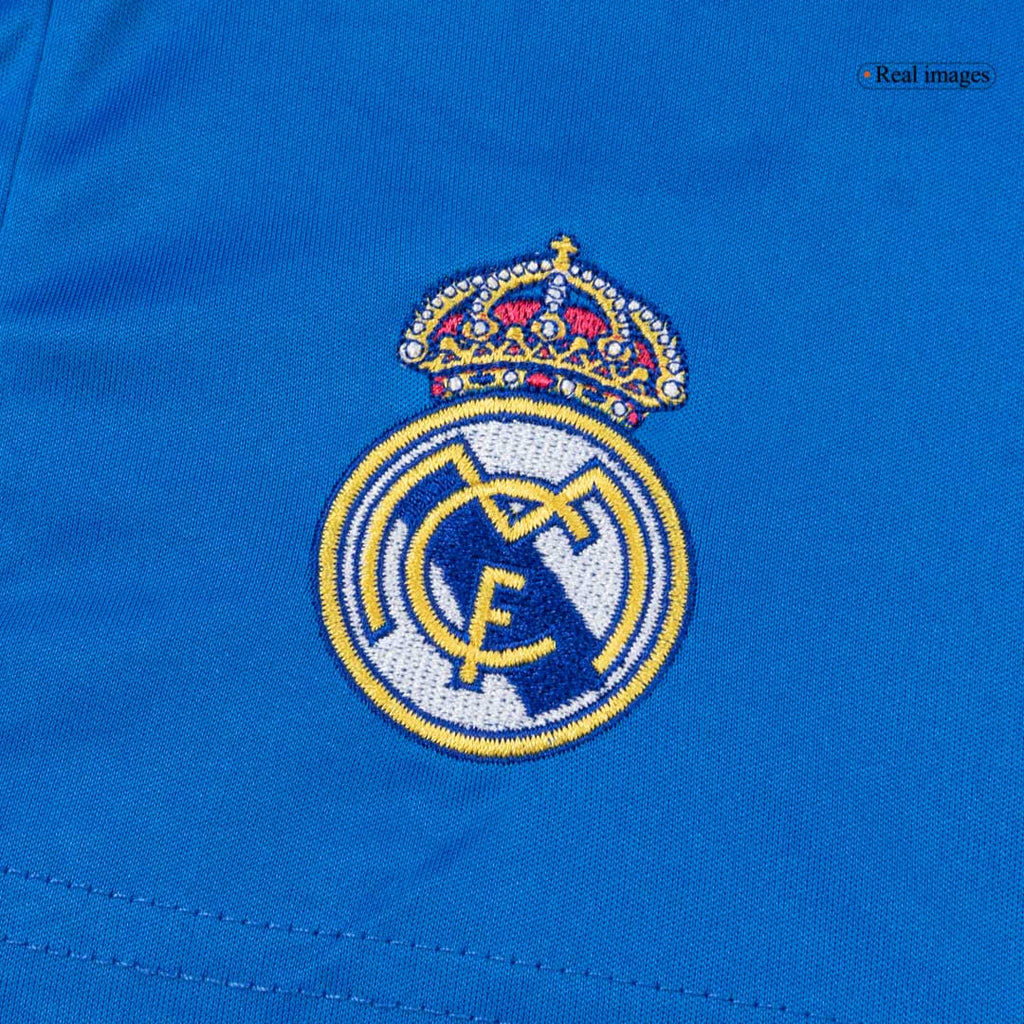 Kid's Real Madrid Third Away Soccer Jersey Kit(Jersey+Shorts) 25/26 Blue