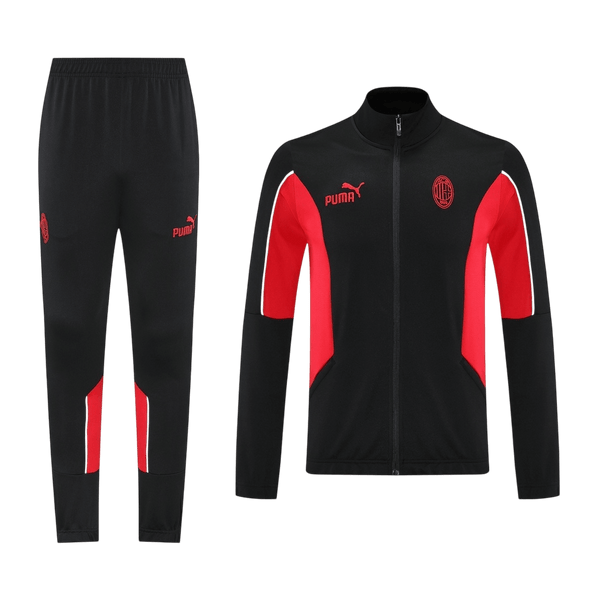 AC Milan Training Kit 2025/26 - Black (Jacket+Pants) - Football Shirt | SmartJerseys | Official Quality