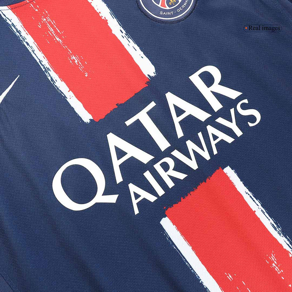 CHAMPIONS #25 PSG Home Soccer Jersey 2024/25 Navy - CHAMPIONS OF EUROPE