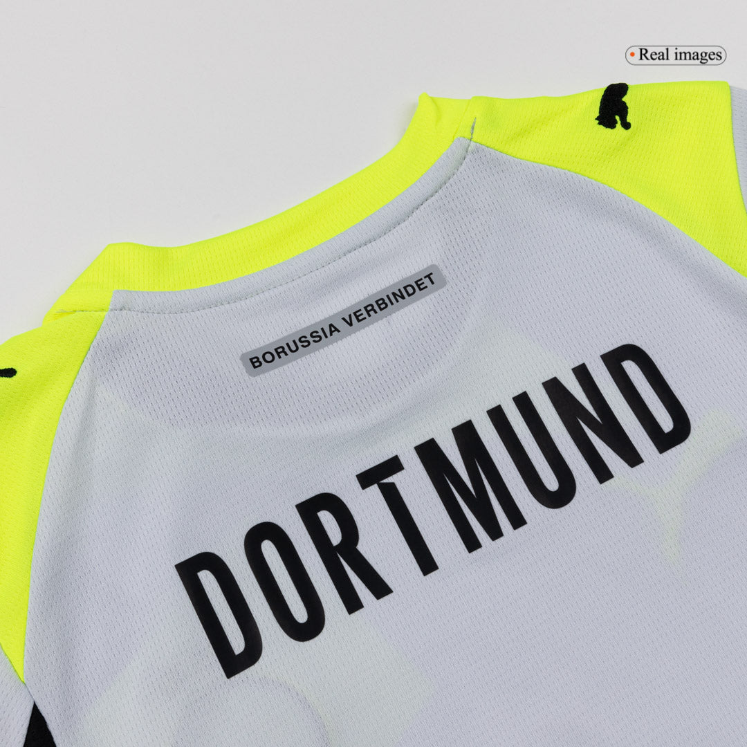 Tenue extérieure enfant Borussia Dortmund (maillot + short) 25/26 Gris