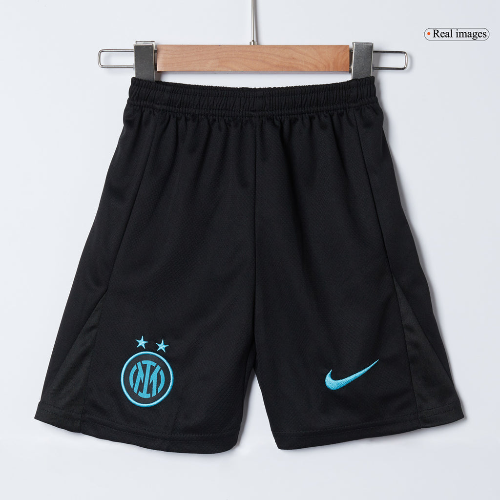 Camiseta de fútbol local del Inter de Milán 2025/26 para niños (camiseta y pantalón corto)