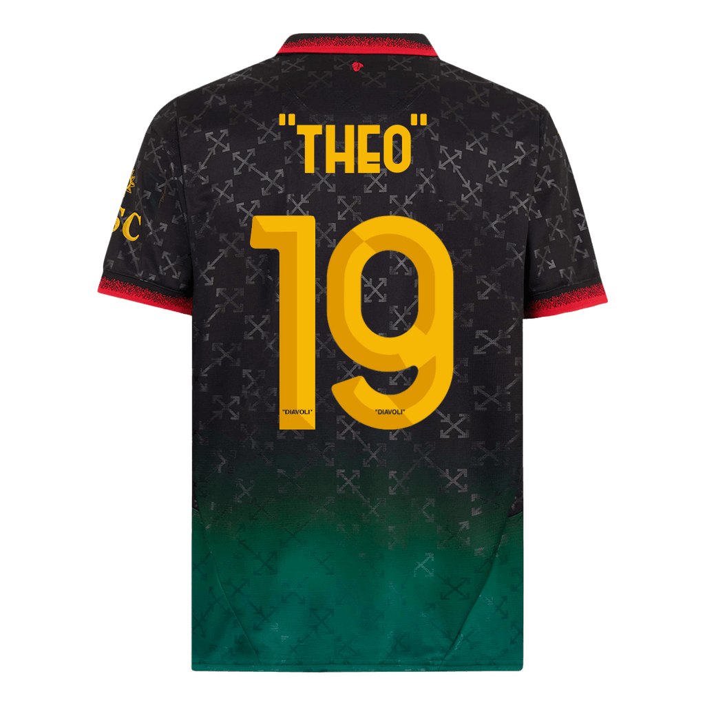 Maillot extérieur n°19 de l'AC Milan, quatrième tenue, saison 2024/25