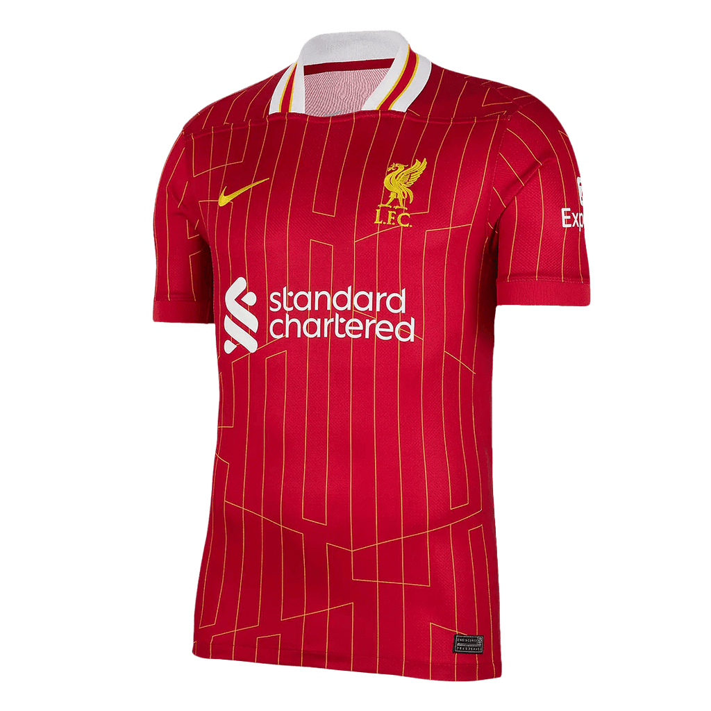 Liverpool CHIESA #14 Home Soccer Jersey 2024/25 - UCL Edition