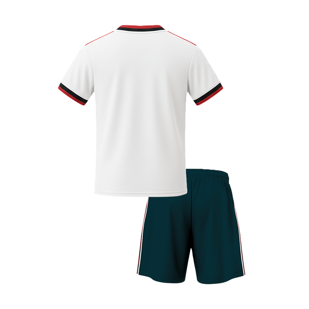 Kid's Mexico Away Soccer Jersey Kit(Jersey+Shorts) World Cup 2026 White