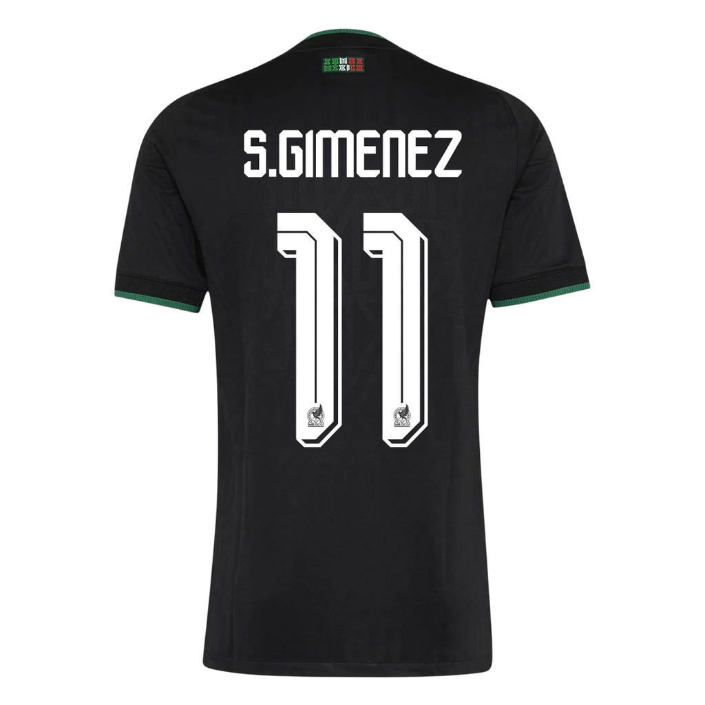 S.GIMENEZ #11 Player Version Mexico Third Soccer Jersey World Cup 2026 Black