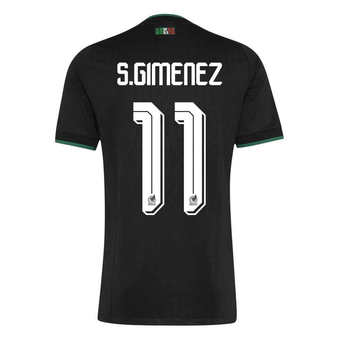 S.GIMENEZ #11 Player Version Mexico Third Soccer Jersey World Cup 2026 Black