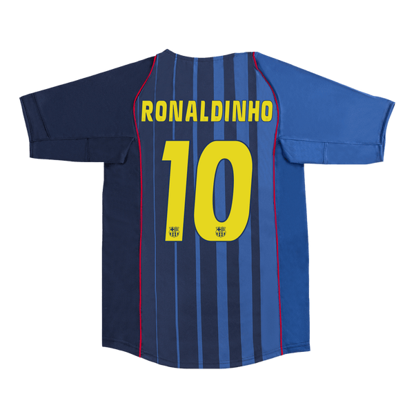 Barcelona RONALDINHO #10 Away Soccer Jersey Retro 2004/05 - Football Shirt | SmartJerseys | Official Quality