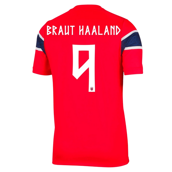 Norway BRAUT HAALAND #9 Home Soccer Jersey Authentic 2026