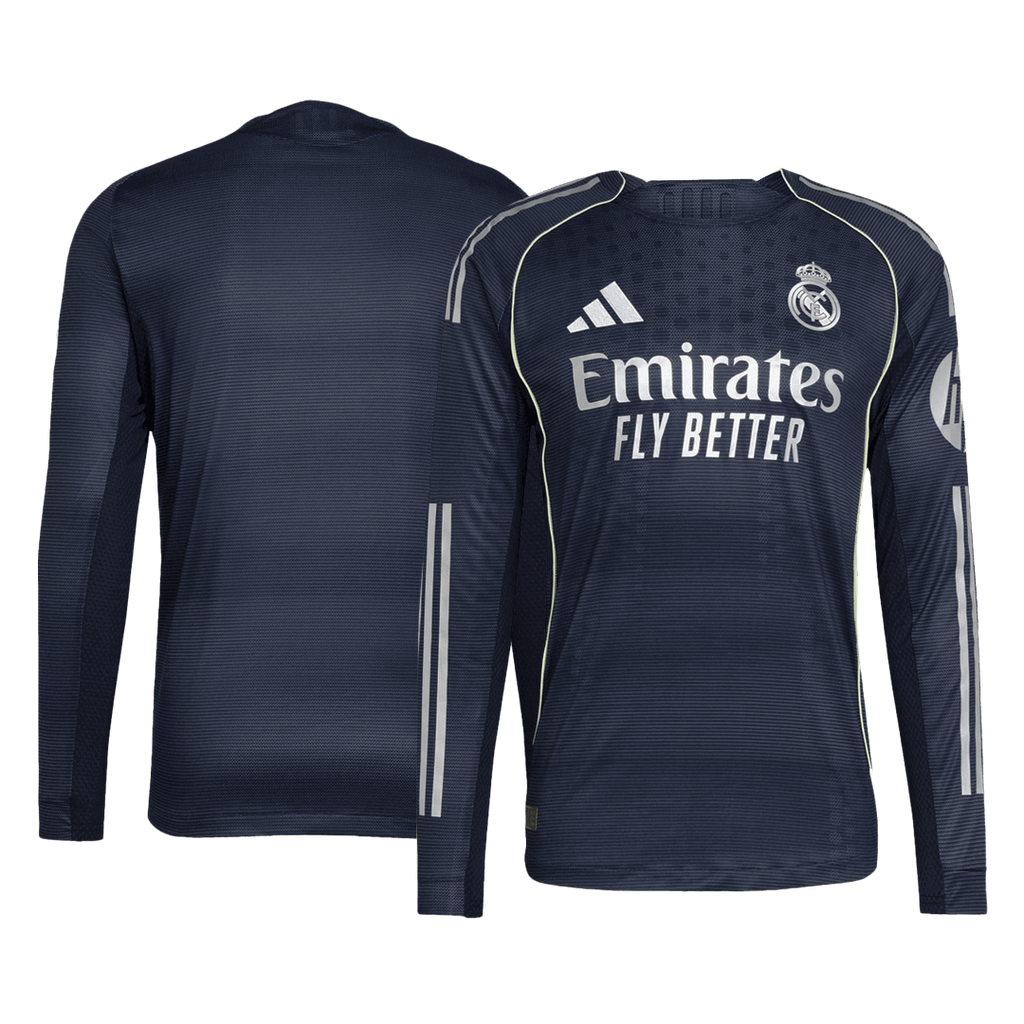 Camiseta de fútbol visitante de manga larga del Real Madrid 2025/26