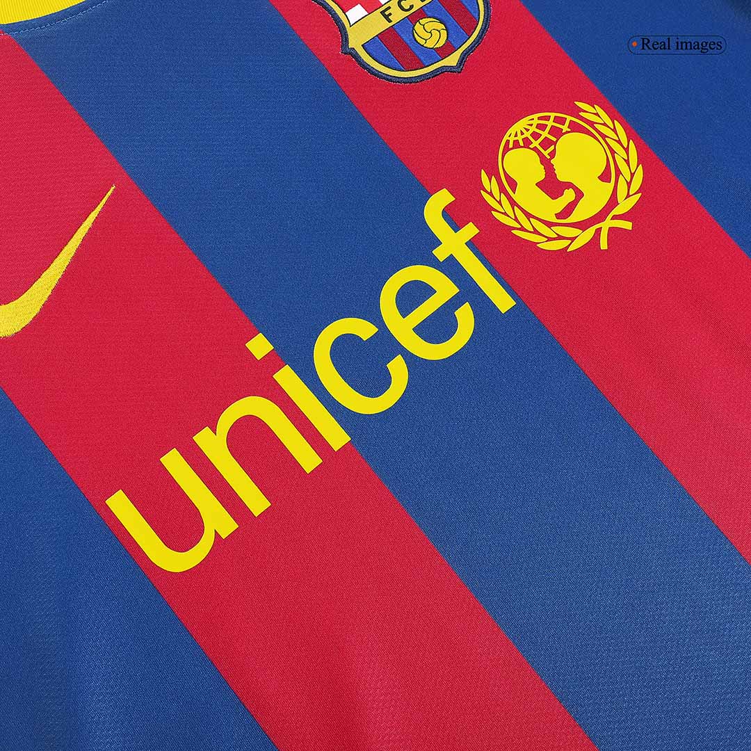 Barcelona PUYOL #5 Home Soccer Jersey Retro 2010/11