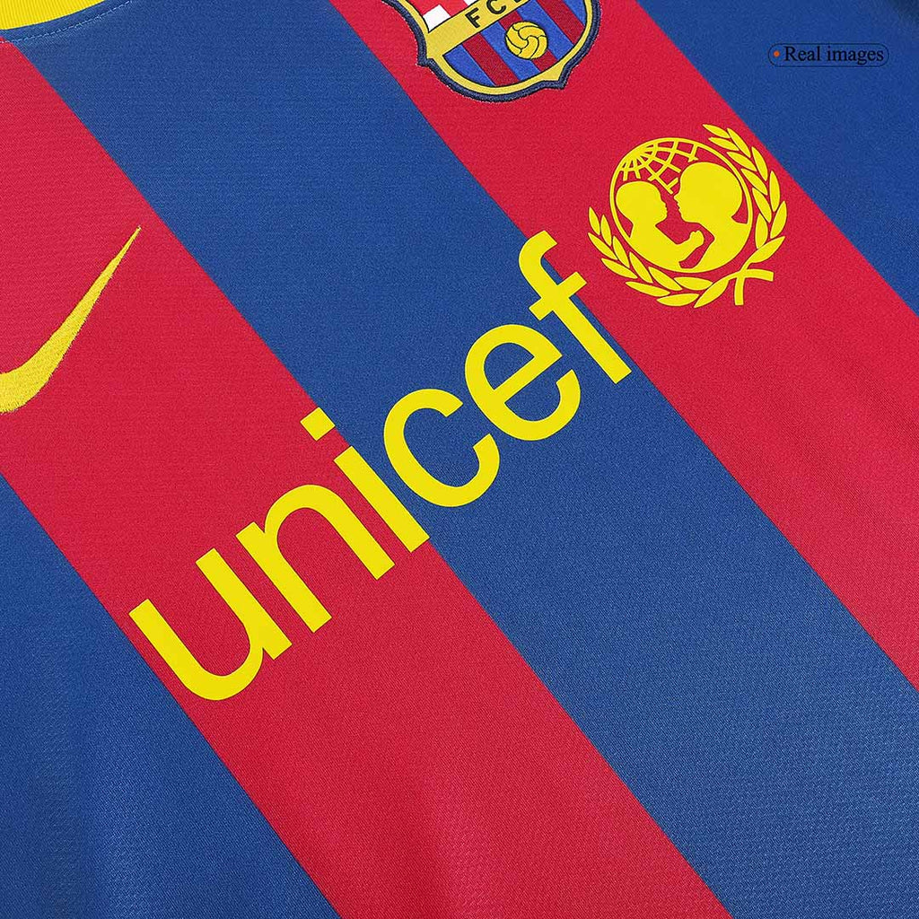 Barcelona XAVI #6 Home Soccer Jersey Retro 2010/11