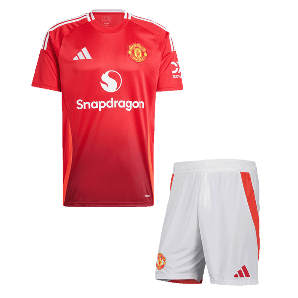 Manchester United Home Jersey Kit 2024/25 (Jersey+Shorts) - Football Shirt | SmartJerseys | Official Quality