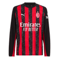 AC Milan Long Sleeve Home Soccer Jersey 2025/26 - Football Shirt | SmartJerseys | Official Quality