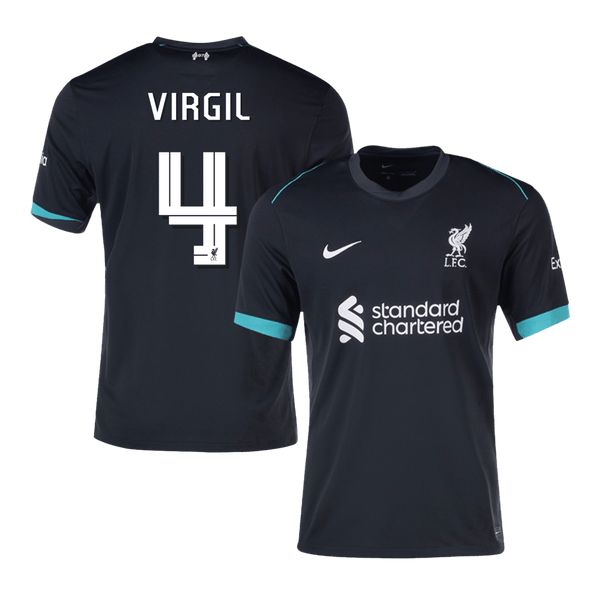 Liverpool VIRGIL #4 Away Soccer Jersey 2024/25 - UCL Edition - Football Shirt | SmartJerseys | Official Quality