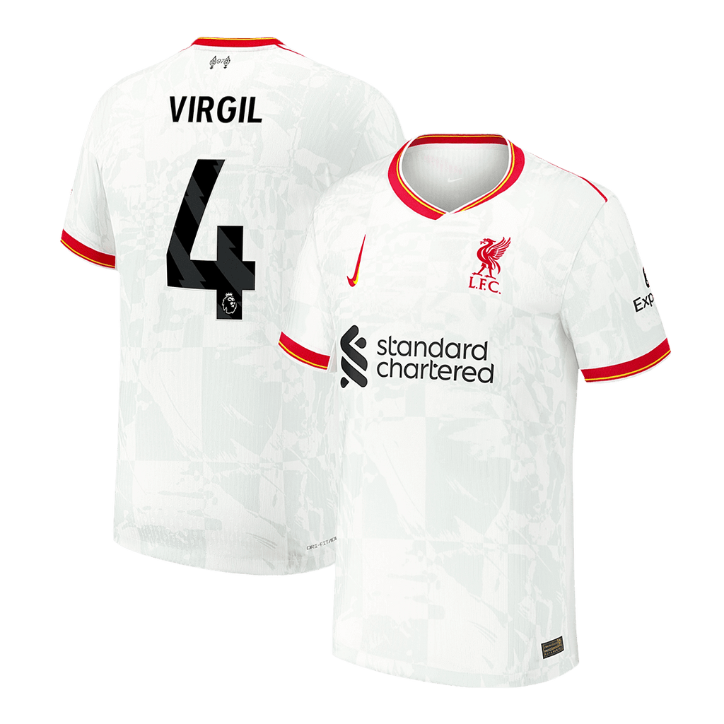 Liverpool VIRGIL #4 Third Away Soccer Jersey Authentic 2024/25 - Football Shirt | SmartJerseys | Official Quality
